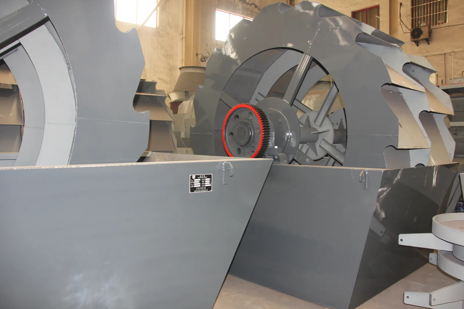 Close-up of Cronus washer drive and wear components